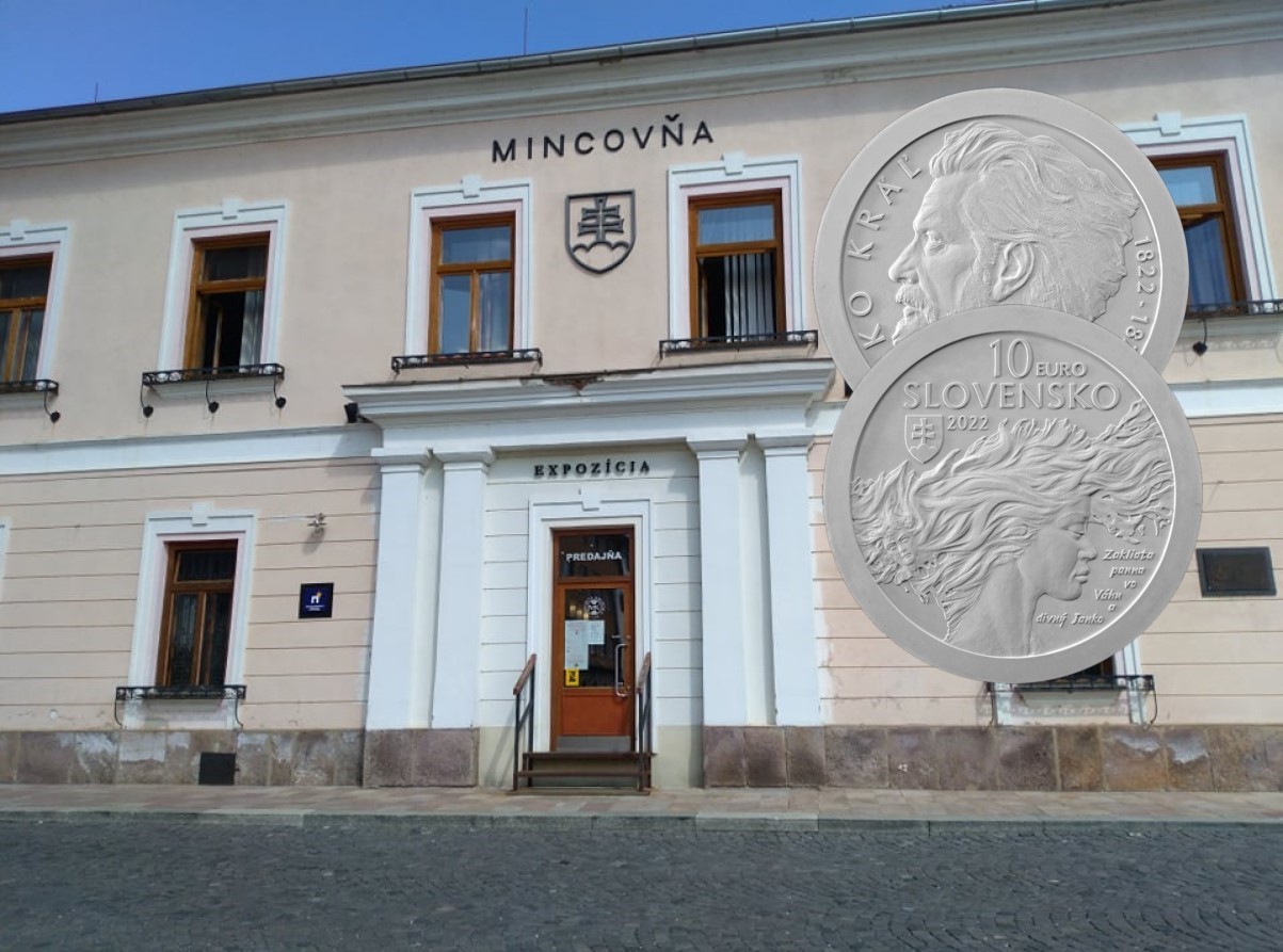 2022 slovak €10 silver coin – 200 years of JANKO KRAL’s birth