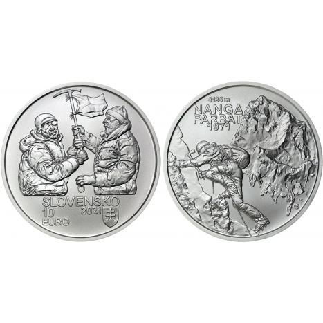 2021 Slovak €10 - Nanga Parbat Climbing