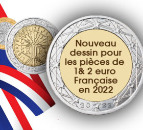 2022 New national sides for the French €1 and €2 euro coins