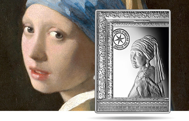 LA JEUNE FILLE A LA PERLE JOHANNES VERMEER – Monnaie de Paris 2021