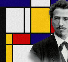 2022 €5 coin dedicated to Piet Mondrian
