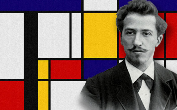 2022 €5 coin dedicated to Piet Mondrian