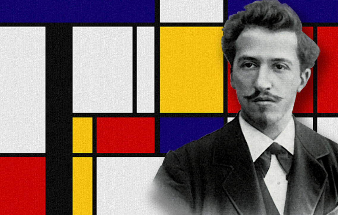 2022 €5 coin dedicated to Piet Mondrian