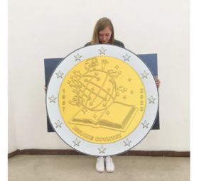 2022 belgian €2 ERASMUS coin – added specifications (issued and unissued coin)