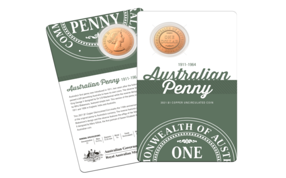 2021 Australian Royal Mint celebrates 110th anniversary of the penny