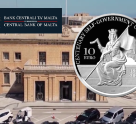 €10 silver proof coin – Centenary 1921 Malta self-government constitution