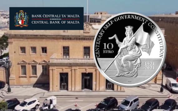 €10 silver proof coin – Centenary 1921 Malta self-government constitution