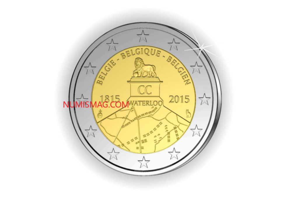 2015 belgian €2 Waterloo: first controversy over a commemorative coin