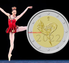 2022 new €2 commemorative coin from Finland: National Ballet.