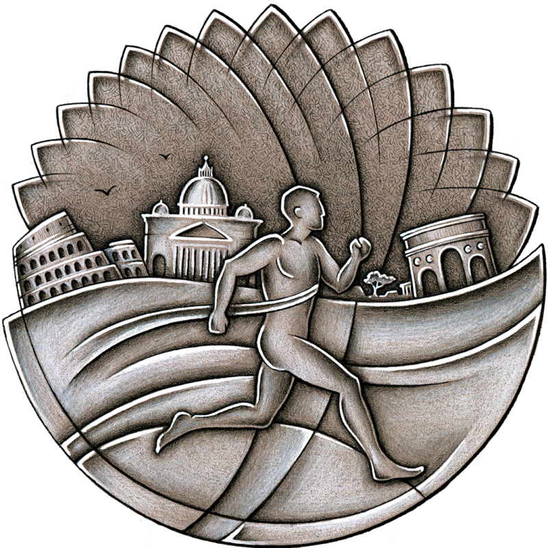 Rome Marathon medal 2018 Numismag