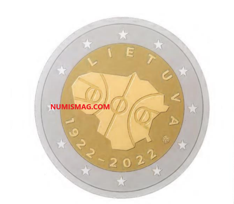 Lithuanian €2 2022 - 100 years of Basketball in Lithuania - Numismag