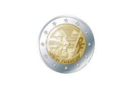 First visual 2022 €2 dedicated to head of State Jacques CHIRAC