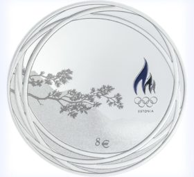 Estonia strikes a coin in 2022 to celebrate the Winter Olympics in Beijing