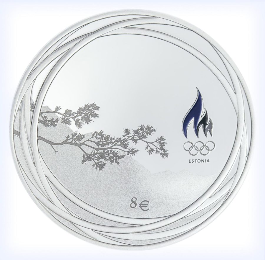 Estonia strikes a coin in 2022 to celebrate the Winter Olympics in Beijing