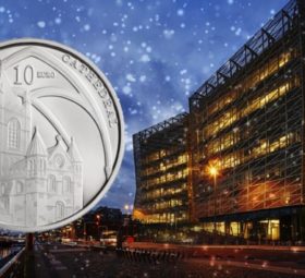 2020 irish €10 coin dedicated to Christ Church Cathedral