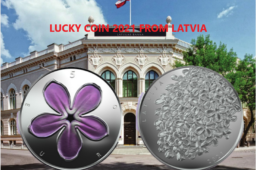 2021 €5 Latvian lucky coin