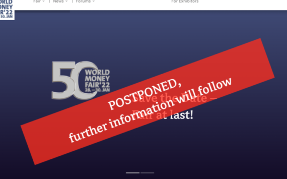 2022 BERLIN WORLD MONEY FAIR POSTPONED