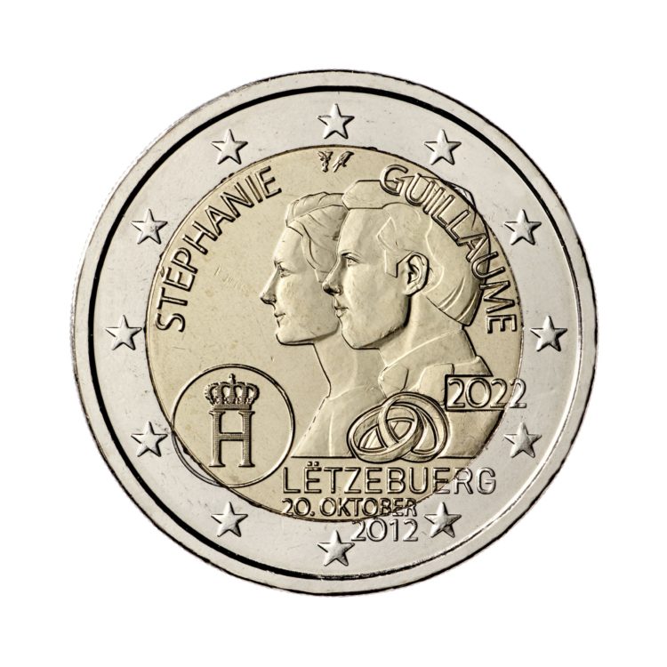 2 Euro Commemorative Coin Luxembourg 2017 – Guillaume/Wilhelm III UNC Bi-Metal