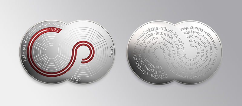 Programme numismatique 2022 de la Lettonie