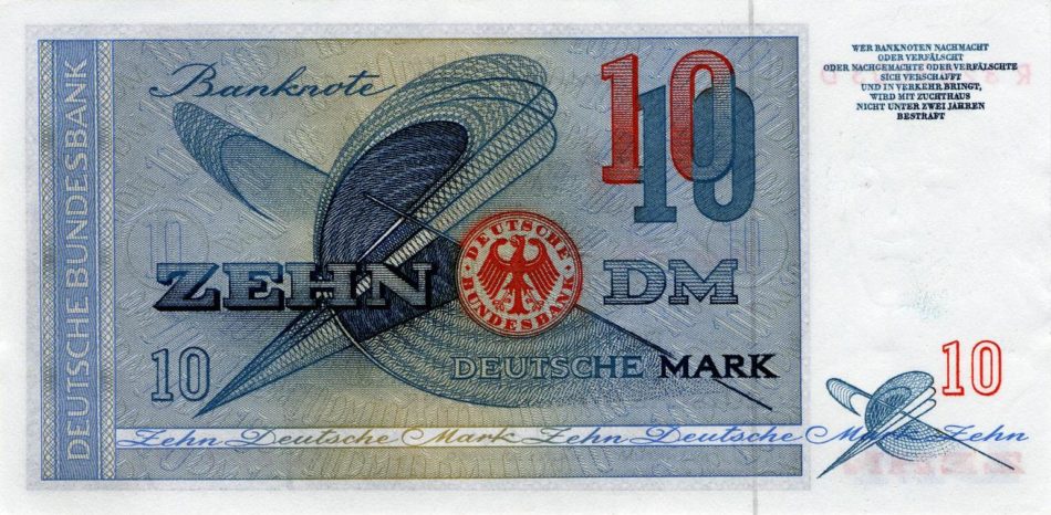 Replacement banknotes of the Bundesbank's secret bunker