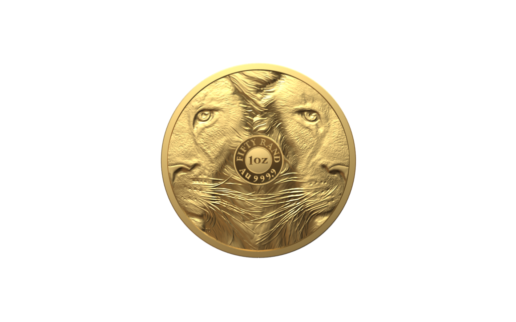 2022 Gold south african lion coin