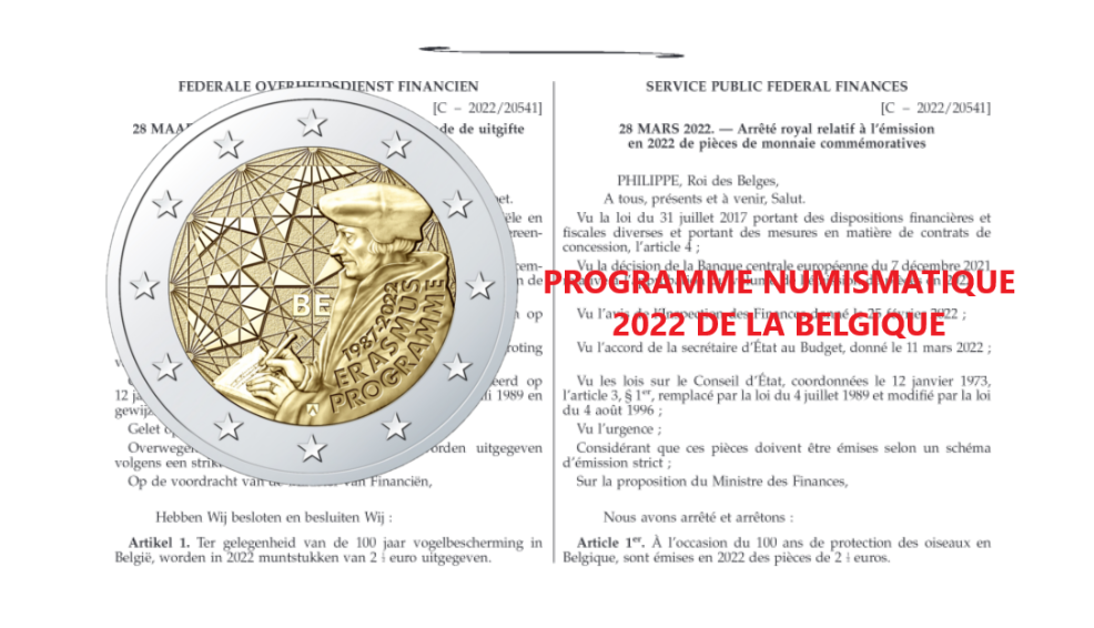 2022 numismatic program from Belgium