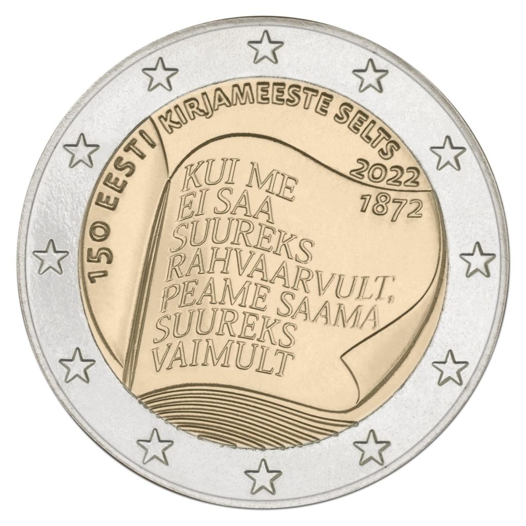 Estonia: €2 commemorative coin - 150 years of the Estonian Literary Society