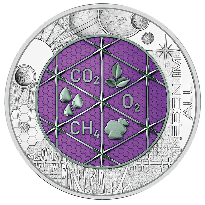 Austrian Silver-Nobium 2022 coin: "James WEBB" Telescope