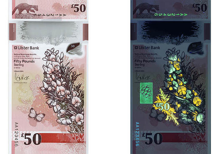 2022 New £50 polymer banknote from Ulster Bank