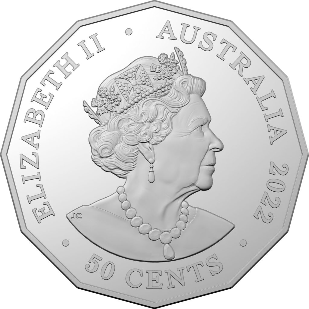 Australia: 50 cents 2022 Platinum Jubilee of Queen Elizabeth II