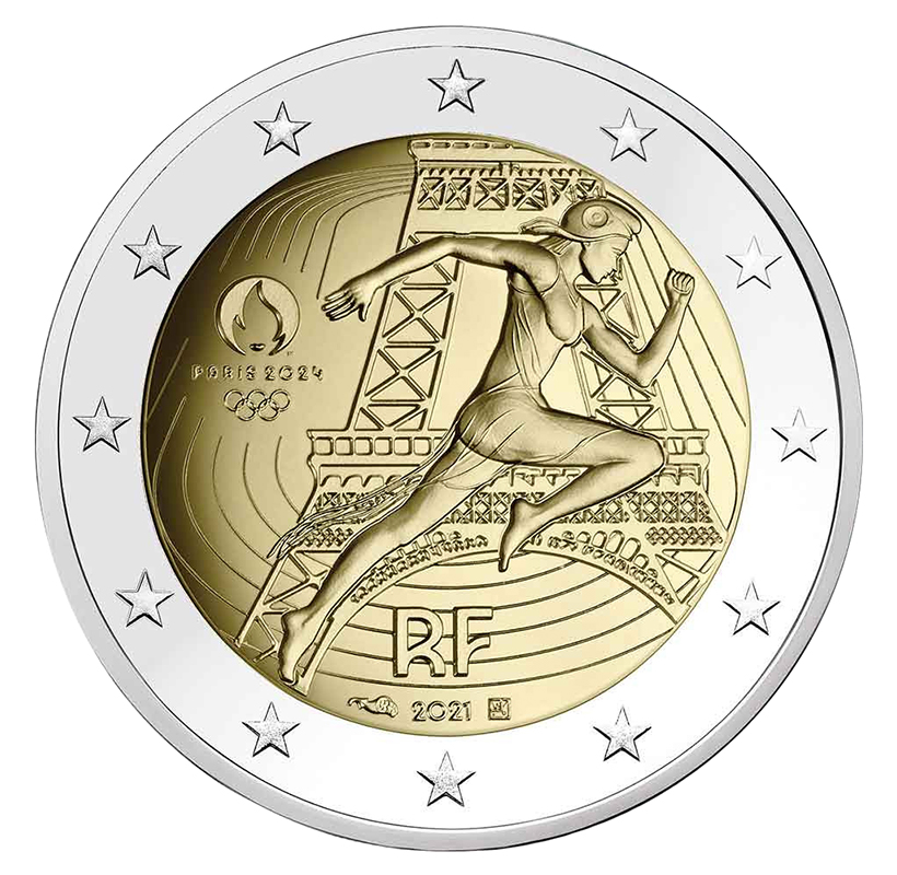 FRANCE 2022 2 EURO J.O 2024 CONSTRUIRE UN HERITAGE COINCARD - Gonçalves  Lobo Numismatique