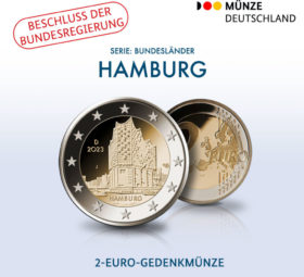 GERMANY: 2 euro 2023 HAMBURG