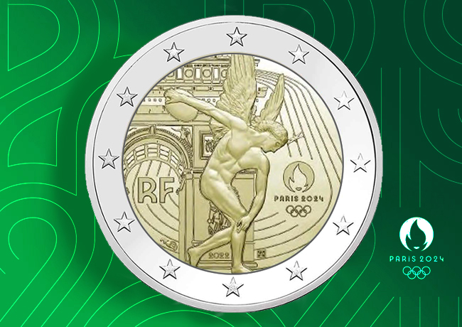 2022 €2 commemorative coin – Olympics of 2024 – by Monnaie de Paris