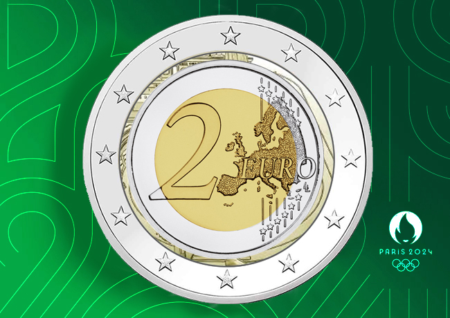 2€ euro JO Paris 2024 France – collection Jeux Olympiques 2022 Monnaie de Paris
