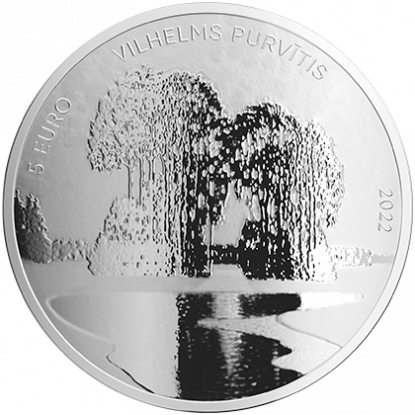 2022 Silver €5 Latvia- Vilhelms Purvītis