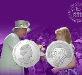 Australia: 50 cents 2022 Platinum Jubilee of Queen Elizabeth II