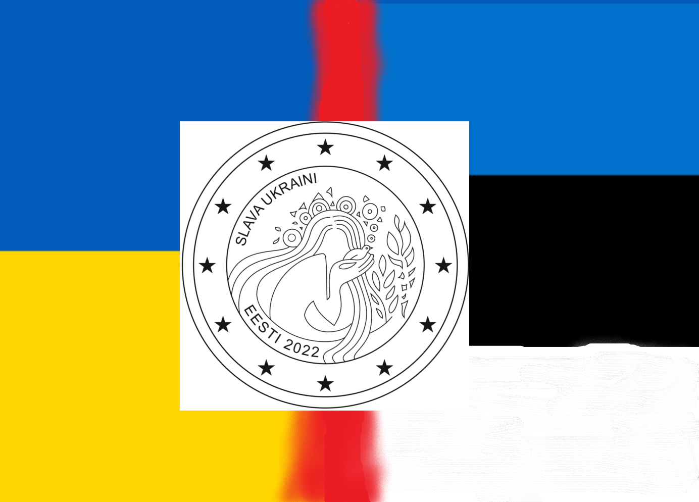 Estonie 2022: Pièce de 2€ dédiée à l’UKRAINE