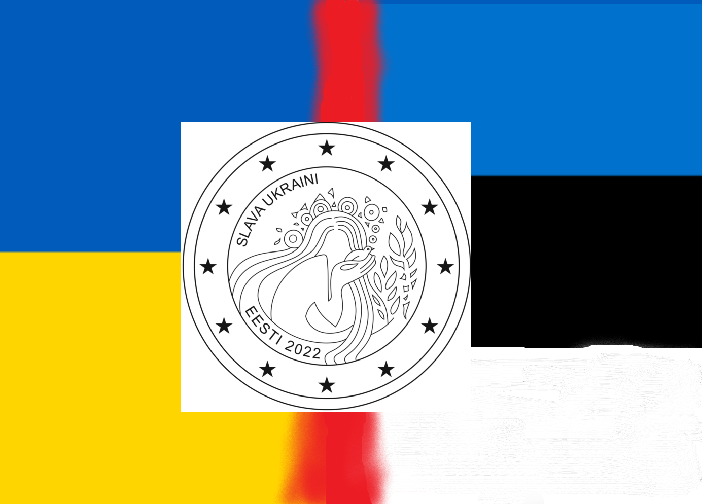 Estonia 2022: €2 commemorative coin dedicated to UKRAINE