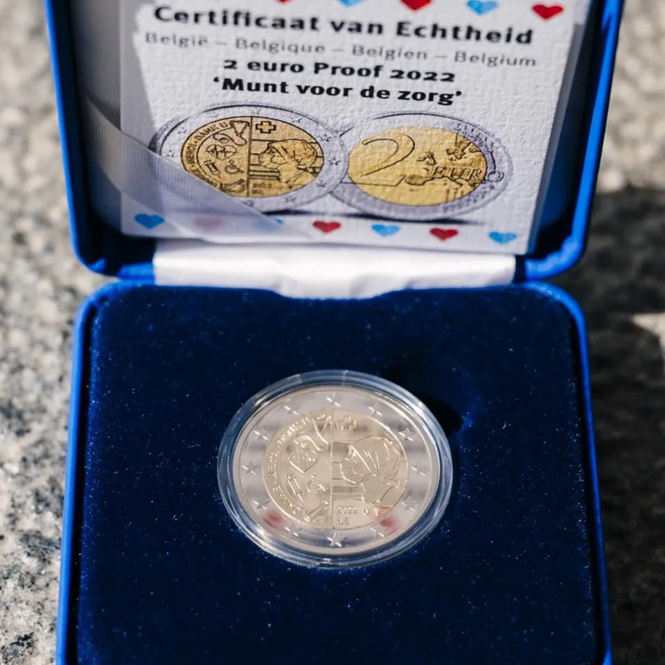 2022 Belgium €2 commemorative coin "healthcare workers"