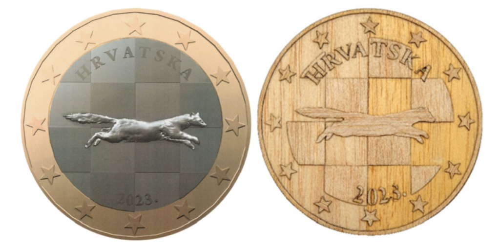 New 2023 euro croatian coin unveiled by the government