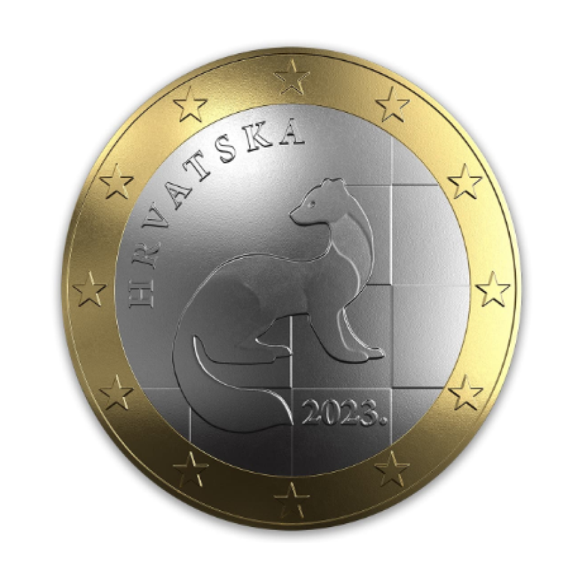 New 2023 euro croatian coin unveiled by the government