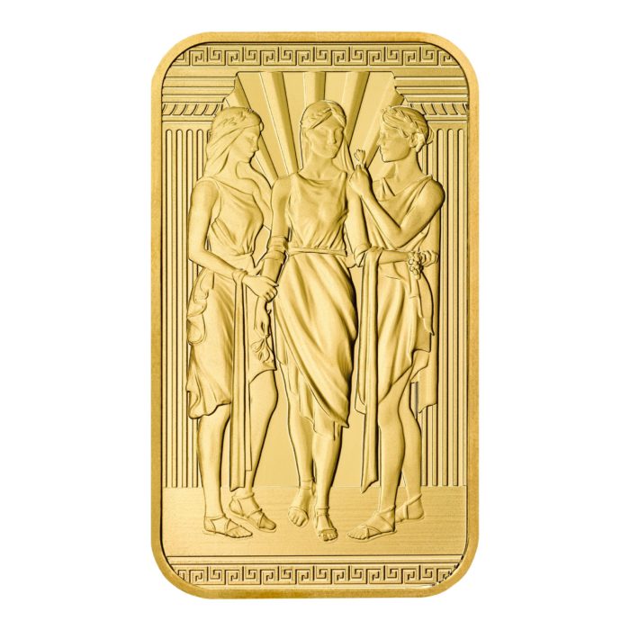 2022 Three Graces bullion bar series from Royal Mint