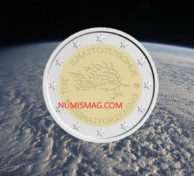 2022 €2 coin for climat research in FINLAND