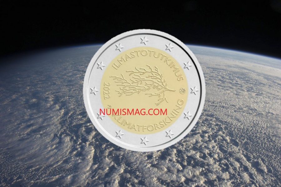 2022 €2 coin for climat research in FINLAND