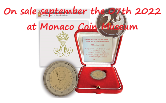 2022 €2 commemorative coin from MONACO