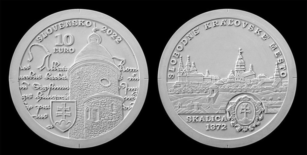 Slovak 2022 €10 - 650 years of the free city of SKALICA