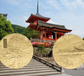 2022 Kiyomizu-dera Temple medals from Japan Mint