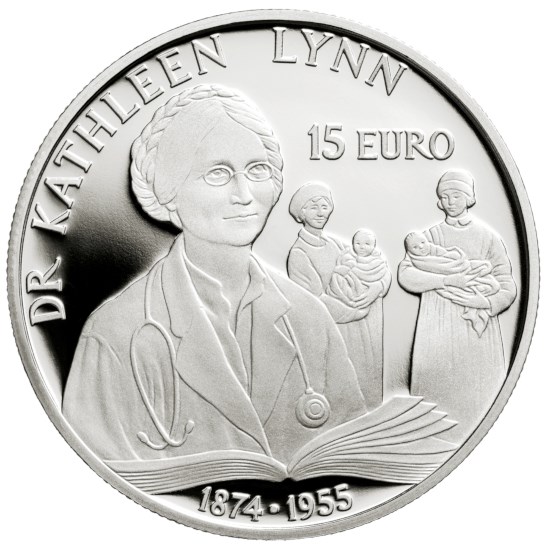 2022 Dr Kathleen Lynn €15 silver coin from Ireland