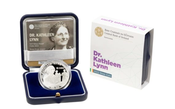 2022 Dr Kathleen Lynn €15 silver coin from Ireland