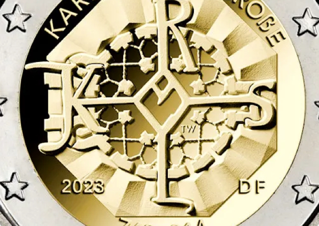 2023 german €2 commemorative coin dedicated to Charlemagne